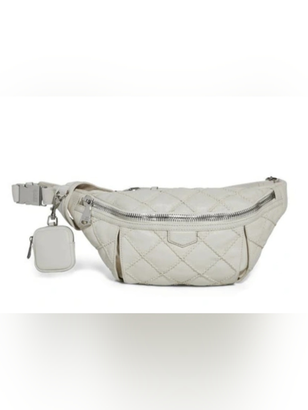 Aimee Kestenberg Vanilla Ice Quilted Stitch Sling Bag NWT‎